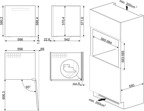 Винный шкаф Smeg CVI329X3