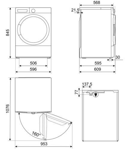 Стиральная машина Smeg DT393RU