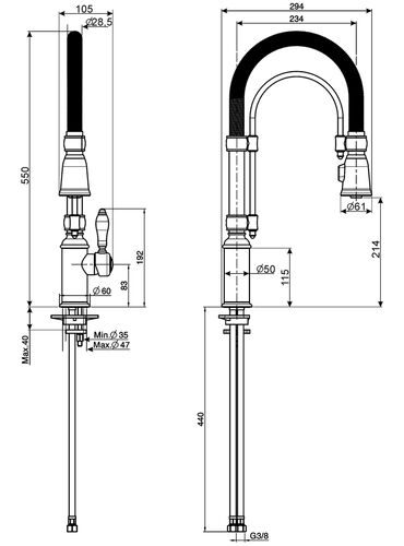 Смеситель Smeg MIDR7RA-2