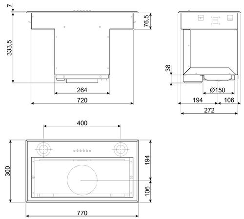 Вытяжка Smeg KSEG78PXE