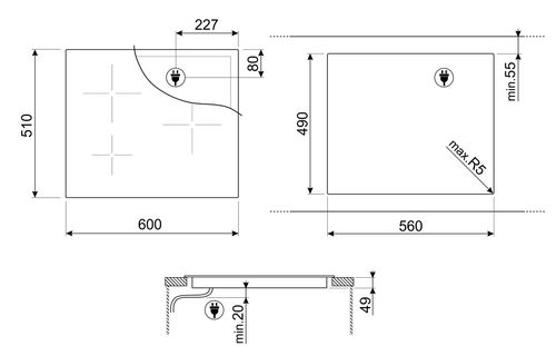 Варочная панель Smeg SI2M7643D