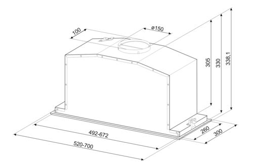 Вытяжка Smeg KICGR52X