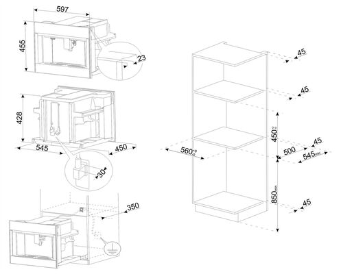 Кофемашина Smeg CMS4604NX