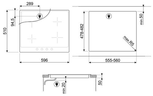 Варочная панель Smeg SI964XM