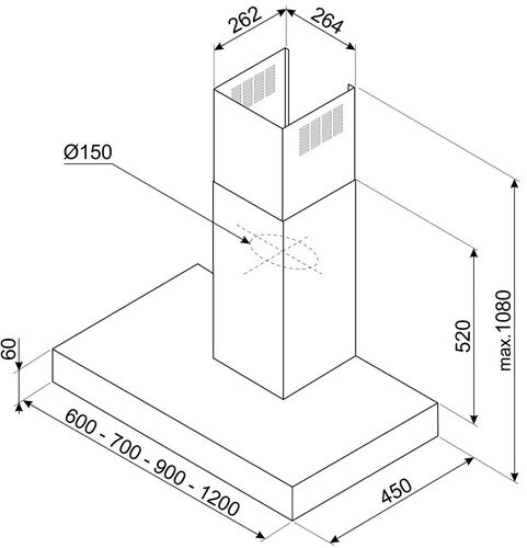 Вытяжка Smeg KBT900XE