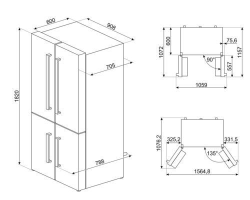 Холодильник Smeg FQ60XF