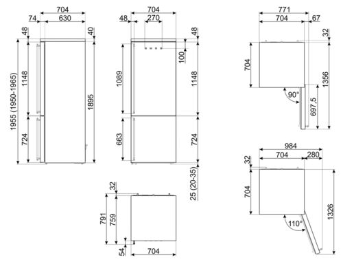 Холодильник Smeg FA8005RPO5