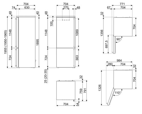 Холодильник Smeg FA8005LAO5