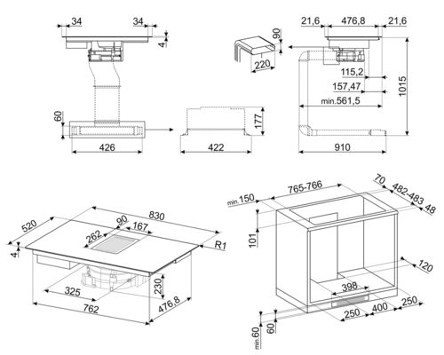 Варочная панель Smeg HOBD682D1