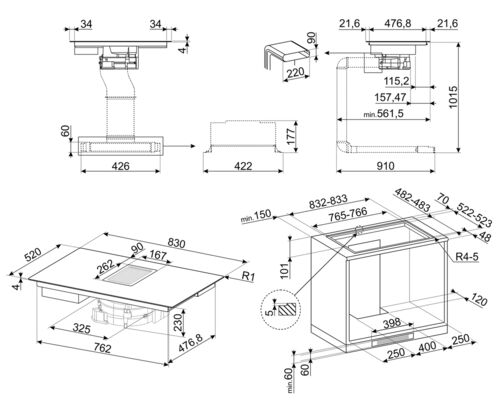 Варочная панель Smeg HOBD682D1