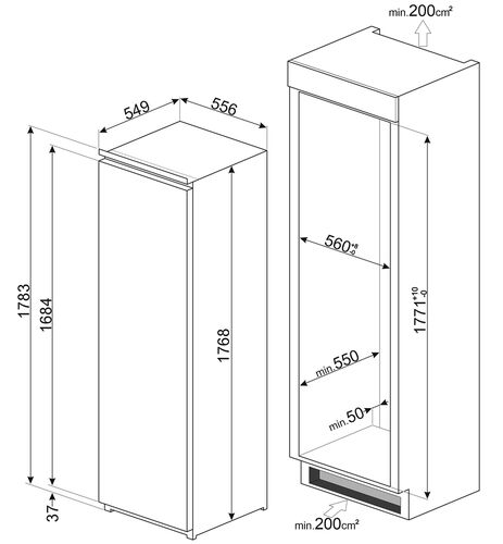 Холодильник Smeg S8L174D3E