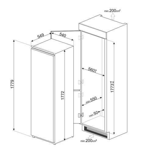 Холодильник Smeg S8L1721F