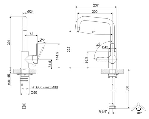 Смеситель Smeg MI3MN