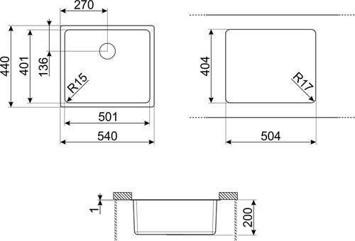 Мойка Smeg VSTR50DKX