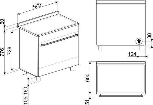 Плита Smeg SUK91CMX9