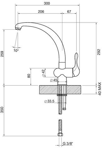 Смеситель Smeg MF8AV2