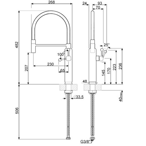 Смеситель Smeg MDF50BL