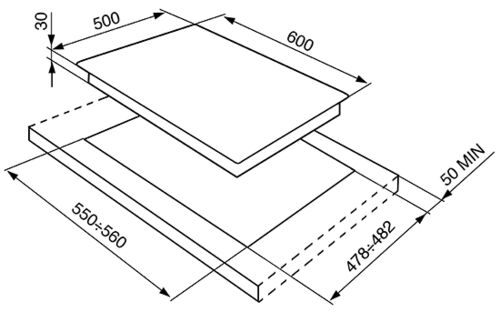 Варочная панель Smeg SPR864BGH