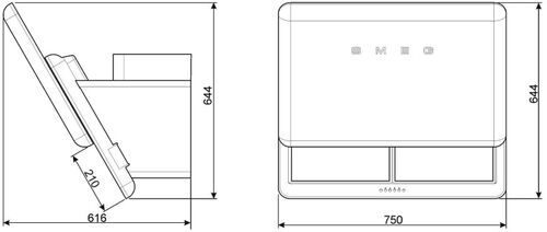 Вытяжка Smeg KFAB75WH