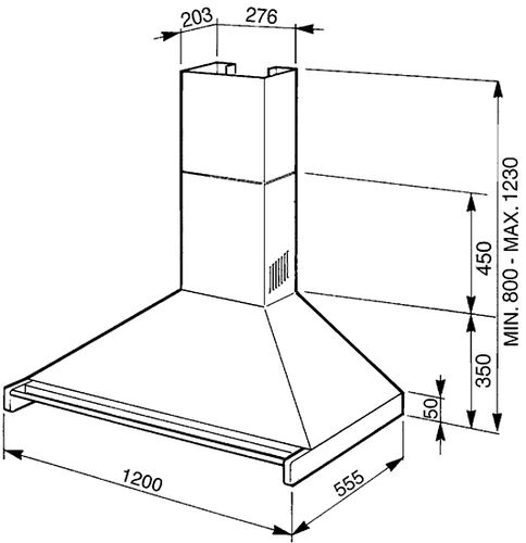 Вытяжка Smeg KD120HXE