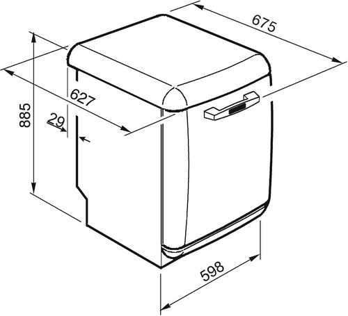 Посудомоечная машина Smeg LVFABBL3