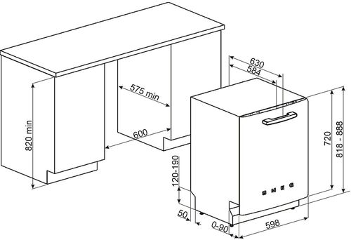 Посудомоечная машина Smeg STFABCR3