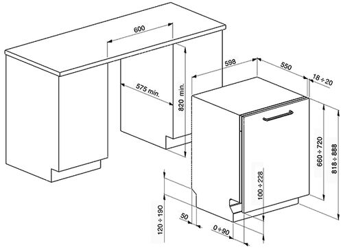 Посудомоечная машина Smeg STA6443-3